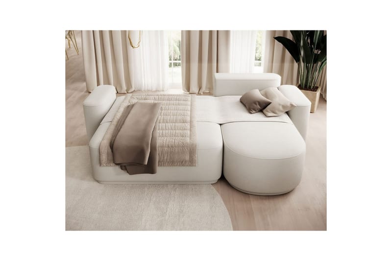 Kulmasohva Eltap Aurumm 285x92x180 cm - Amore 01, Valkoinen, Oikea - Huonekalut - Sohva - Vuodesohva