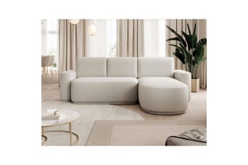 Kulmasohva Eltap Aurumm 285x92x180 cm - Amore 01, Valkoinen, Oikea - Huonekalut - Sohva - Vuodesohva