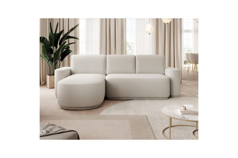 Kulmasohva Eltap Aurumm 285x92x180 cm - Amore 01, Valkoinen, Vasen - Huonekalut - Sohva - Vuodesohva