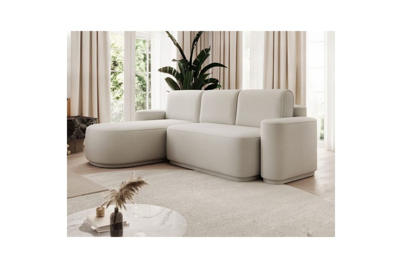 Kulmasohva Eltap Aurumm 285x92x180 cm - Amore 01, Valkoinen, Vasen - Huonekalut - Sohva - Vuodesohva