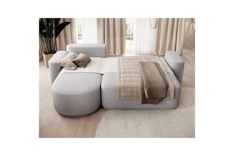 Kulmasohva Eltap Aurumm 285x92x180 cm - Amore 03, Vaaleanharmaa, Vasen - Huonekalut - Sohva - Vuodesohva