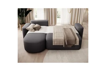 Kulmasohva Eltap Aurumm 285x92x180 cm - Enjoy 05, Tummanharmaa, Vasen - Huonekalut - Sohva - Vuodesohva