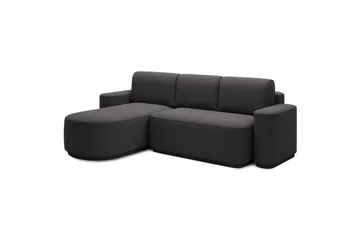 Kulmasohva Eltap Aurumm 285x92x180 cm - Enjoy 05, Tummanharmaa, Vasen - Huonekalut - Sohva - Vuodesohva