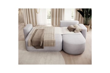 Kulmasohva Eltap Aurumm 285x92x180 cm - Touch 03, Vaaleanharmaa, Oikea - Huonekalut - Sohva - Vuodesohva