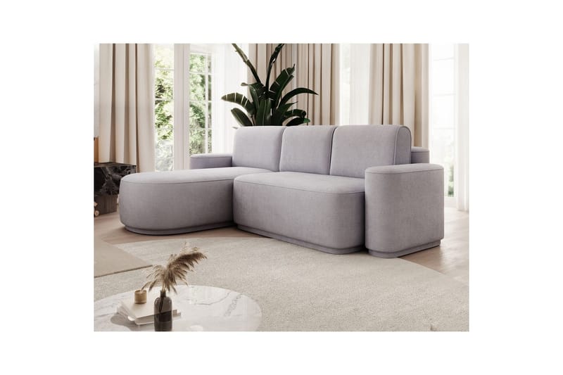 Kulmasohva Eltap Aurumm 285x92x180 cm - Touch 03, Vaaleanharmaa, Vasen - Huonekalut - Sohva - Vuodesohva