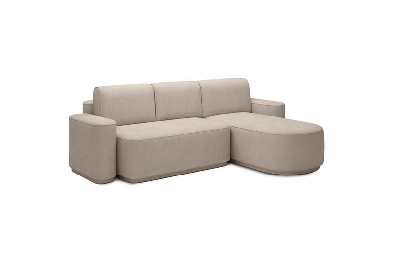Kulmasohva Eltap Aurumm 285x92x180 cm - Touch 18, Beige, Oikea - Huonekalut - Sohva - Vuodesohva