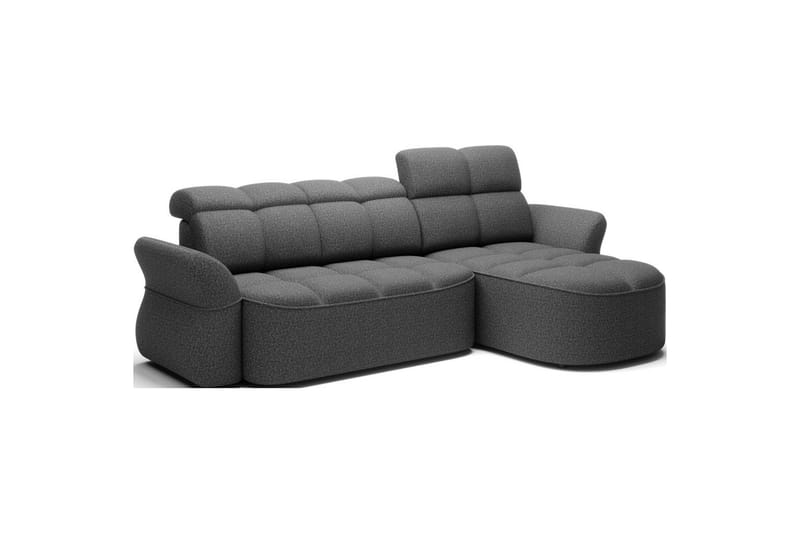 Kulmasohva Eltap Beneth 301x115x185 cm - Breona 04, Harmaa, Oikea - Huonekalut - Sohva - Vuodesohva