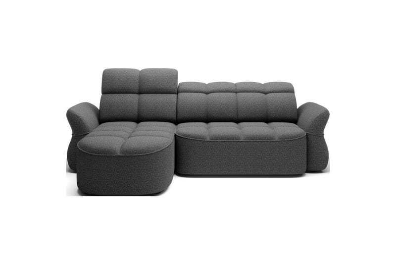 Kulmasohva Eltap Beneth 301x115x185 cm - Breona 04, Harmaa, Vasen - Huonekalut - Sohva - Vuodesohva