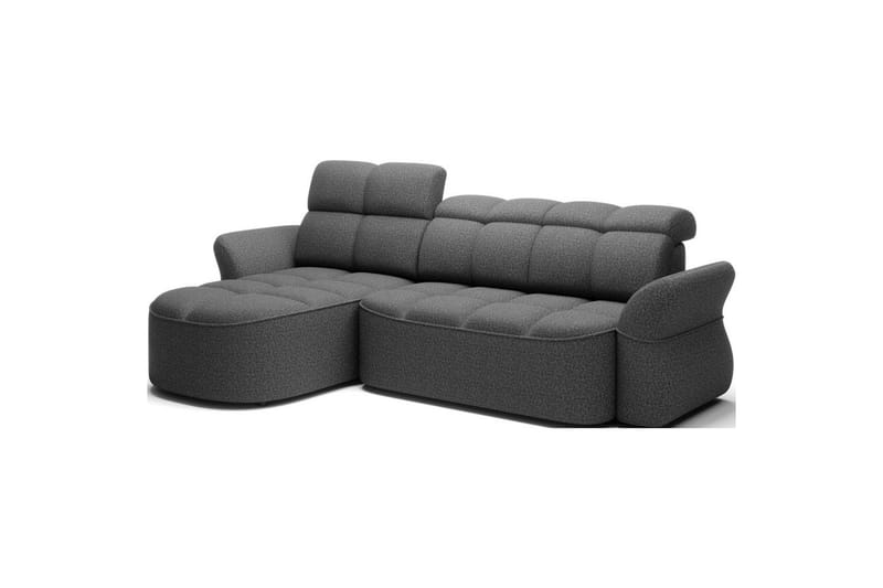 Kulmasohva Eltap Beneth 301x115x185 cm - Breona 04, Harmaa, Vasen - Huonekalut - Sohva - Vuodesohva