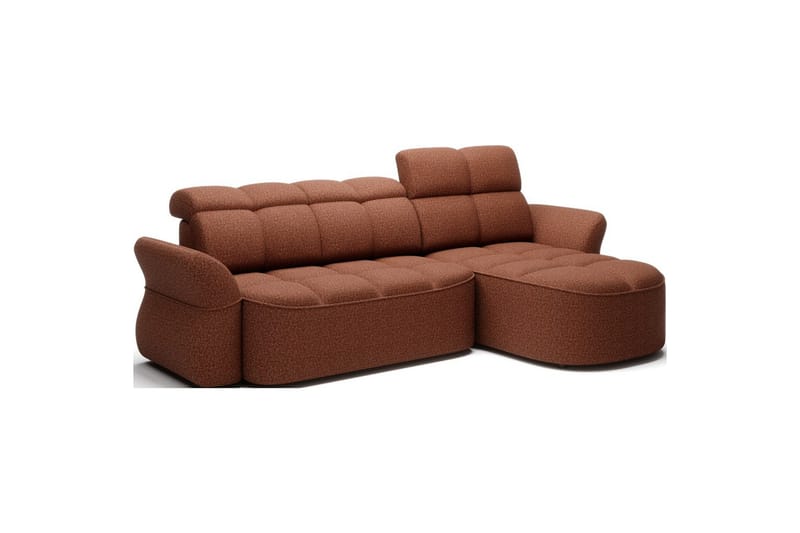 Kulmasohva Eltap Beneth 301x115x185 cm - Breona 30, oranssi, Oikea - Huonekalut - Sohva - Vuodesohva