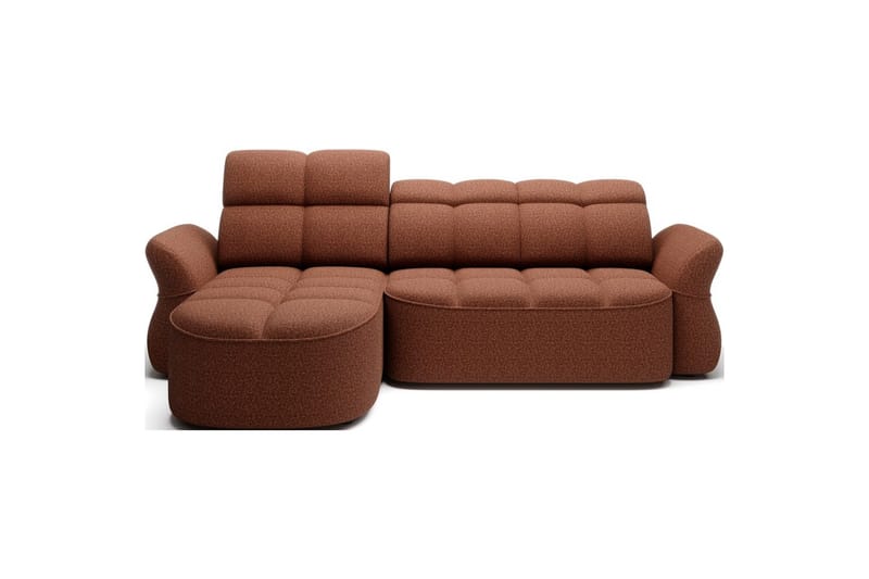 Kulmasohva Eltap Beneth 301x115x185 cm - Breona 30, oranssi, Vasen - Huonekalut - Sohva - Vuodesohva