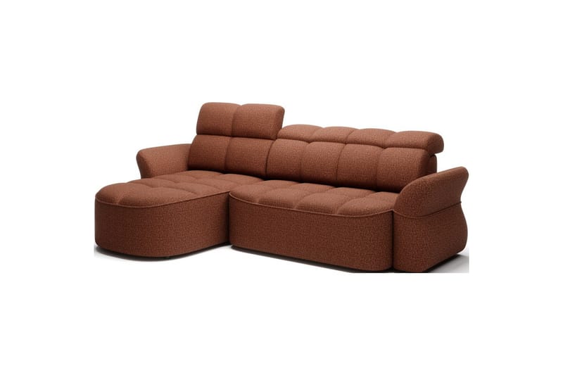 Kulmasohva Eltap Beneth 301x115x185 cm - Breona 30, oranssi, Vasen - Huonekalut - Sohva - Vuodesohva