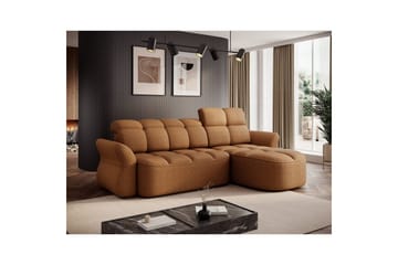 Kulmasohva Eltap Beneth 301x115x185 cm - Breona 45, keltainen, Oikea - Huonekalut - Sohva - Vuodesohva