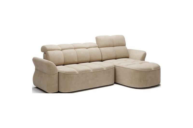 Kulmasohva Eltap Beneth 301x115x185 cm - Nube 20, Beige, Oikea - Huonekalut - Sohva - Vuodesohva