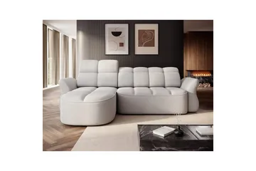 Kulmasohva Eltap Beneth 301x115x185 cm - Space 03, vaaleanharmaa, Vasen - Huonekalut - Sohva - Vuodesohva