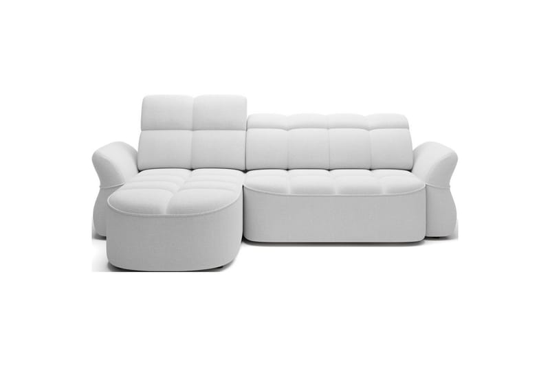 Kulmasohva Eltap Beneth 301x115x185 cm, Paolli 01 valkoinen, Vasen