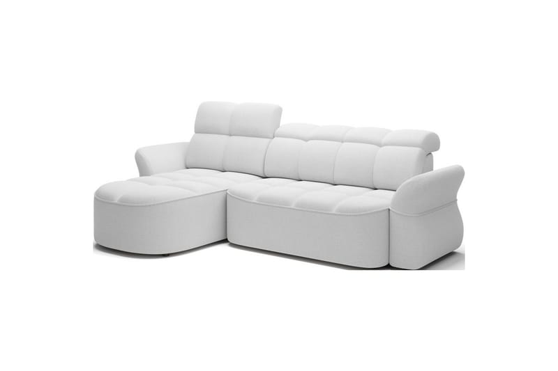 Kulmasohva Eltap Beneth 301x115x185 cm - Paolli 01 valkoinen, Vasen - Huonekalut - Sohva - Vuodesohva