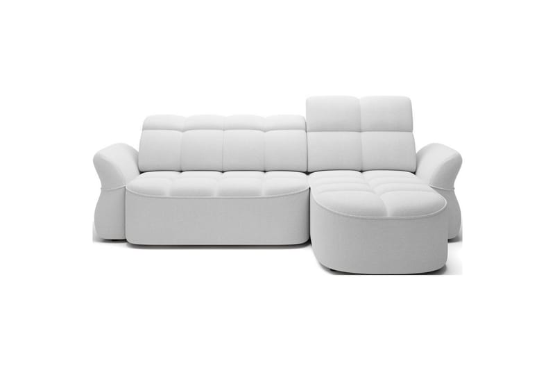 Kulmasohva Eltap Beneth 301x115x185 cm - Paolli 01 valkoinen, Oikea - Huonekalut - Sohva - Vuodesohva