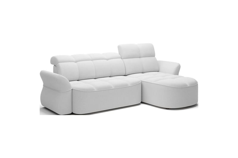 Kulmasohva Eltap Beneth 301x115x185 cm - Paolli 01 valkoinen, Oikea - Huonekalut - Sohva - Vuodesohva