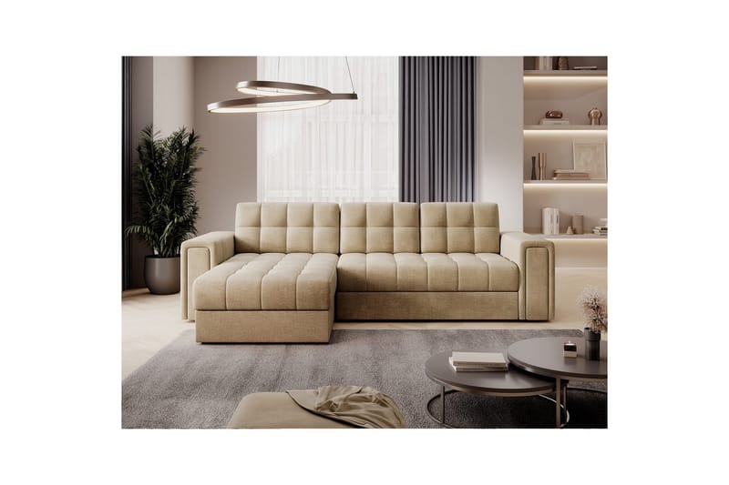 Kulmasohva Eltap Blenvi 260x150x82 cm - Monolith 09, Beige - Huonekalut - Sohva - Vuodesohva