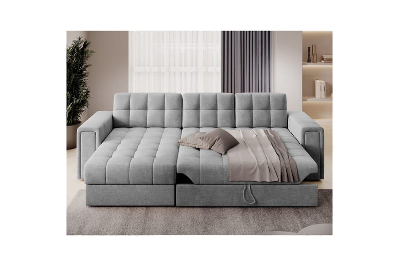 Kulmasohva Eltap Blenvi 260x150x82 cm - Monolith 84, Harmaa - Huonekalut - Sohva - Vuodesohva