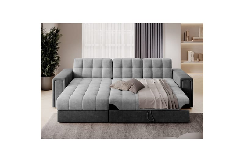 Kulmasohva Eltap Blenvi 260x150x82 cm - Monolith 84, Monolith 97, Harmaa - Huonekalut - Sohva - Vuodesohva