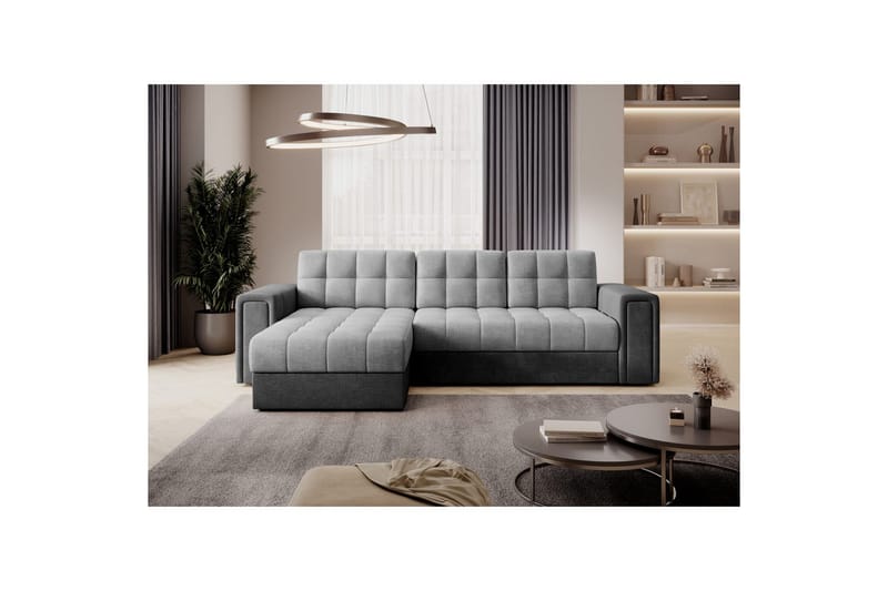 Kulmasohva Eltap Blenvi 260x150x82 cm - Monolith 84, Monolith 97, Harmaa - Huonekalut - Sohva - Vuodesohva