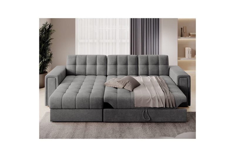 Kulmasohva Eltap Blenvi 260x150x82 cm - Monolith 85, Harmaa - Huonekalut - Sohva - Vuodesohva