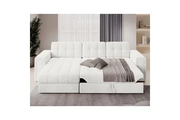 Kulmasohva Eltap Blenvi 260x150x82 cm - Royal 01, Valkoinen - Huonekalut - Sohva - Vuodesohva