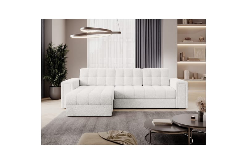 Kulmasohva Eltap Blenvi 260x150x82 cm - Royal 01, Valkoinen - Huonekalut - Sohva - Vuodesohva