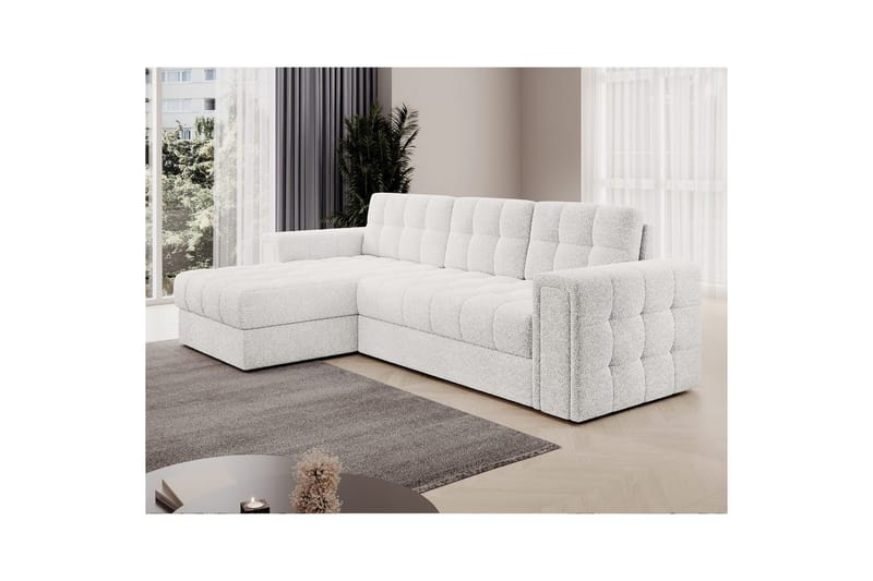 Kulmasohva Eltap Blenvi 260x150x82 cm - Royal 01, Valkoinen - Huonekalut - Sohva - Vuodesohva