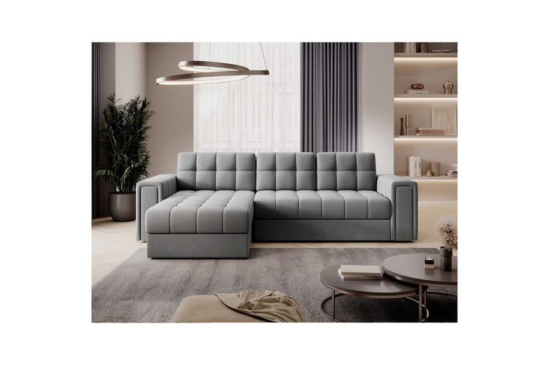 Kulmasohva Eltap Blenvi 260x150x82 cm - Sola 04, Harmaa - Huonekalut - Sohva - Vuodesohva