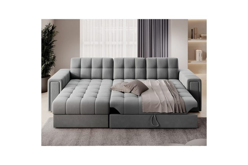 Kulmasohva Eltap Blenvi 260x150x82 cm - Sola 04, Harmaa - Huonekalut - Sohva - Vuodesohva