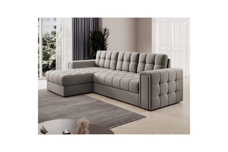 Kulmasohva Eltap Blenvi 260x150x82 cm - Sola 18, Beige - Huonekalut - Sohva - Vuodesohva
