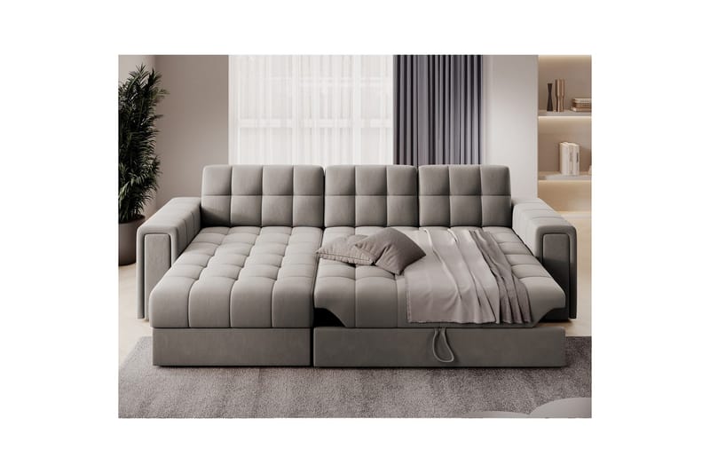 Kulmasohva Eltap Blenvi 260x150x82 cm - Sola 18, Beige - Huonekalut - Sohva - Vuodesohva