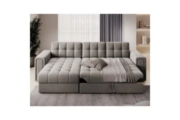 Kulmasohva Eltap Blenvi 260x150x82 cm - Sola 18, Beige - Huonekalut - Sohva - Vuodesohva
