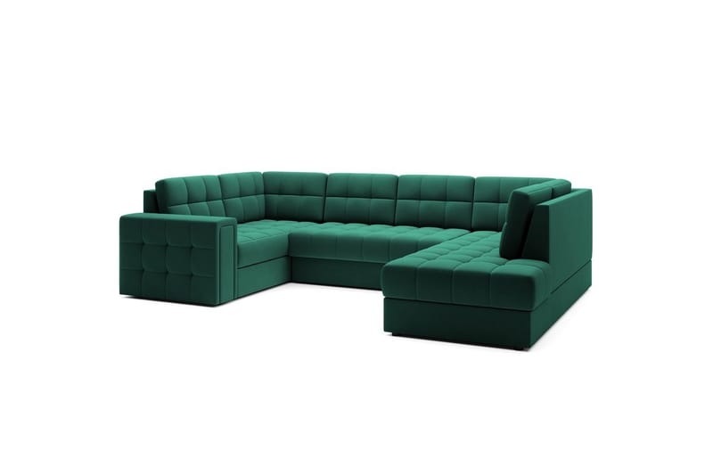 Kulmasohva Eltap Blewett 299x198x82 cm - Lukso 35, Vihreä, Oikea - Huonekalut - Sohva - Vuodesohva