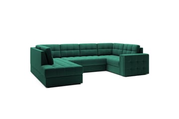 Kulmasohva Eltap Blewett 299x198x82 cm - Lukso 35, Vihreä, Vasen - Huonekalut - Sohva - Vuodesohva