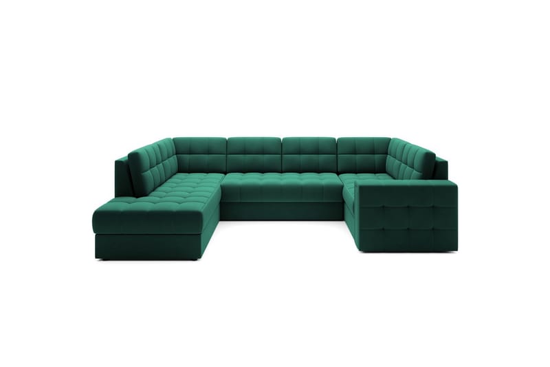 Kulmasohva Eltap Blewett 299x198x82 cm - Lukso 35, Vihreä, Vasen - Huonekalut - Sohva - Vuodesohva