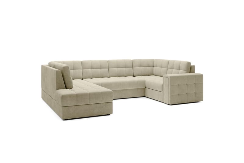 Kulmasohva Eltap Blewett 299x198x82 cm - Monolith 04, Beige, Vasen - Huonekalut - Sohva - Vuodesohva