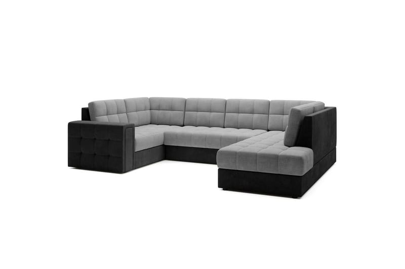 Kulmasohva Eltap Blewett 299x198x82 cm - Monolith 84, Monolith 97, Vaaleanharmaa, Tummanharmaa, Oikea - Huonekalut - Sohva - Vuodesohva