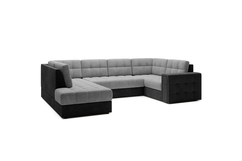 Kulmasohva Eltap Blewett 299x198x82 cm - Monolith 84, Monolith 97, Vaaleanharmaa, Tummanharmaa, Vasen - Huonekalut - Sohva - Vuodesohva