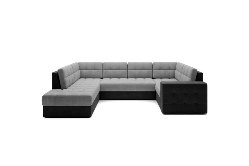 Kulmasohva Eltap Blewett 299x198x82 cm - Monolith 84, Monolith 97, Vaaleanharmaa, Tummanharmaa, Vasen - Huonekalut - Sohva - Vuodesohva