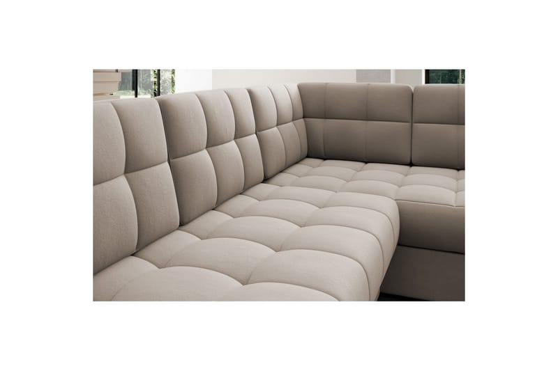 Kulmasohva Eltap Blewett 299x198x82 cm - Sola 18, Beige, Vasen - Huonekalut - Sohva - Vuodesohva