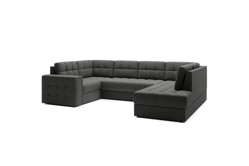 Kulmasohva Eltap Blewett 299x198x82 cm - Sola 6, Tummanharmaa, Oikea - Huonekalut - Sohva - Vuodesohva