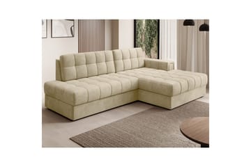 Kulmasohva Eltap Blezalt 240x150x82 cm - Monolith 04, Beige, Oikea - Huonekalut - Sohva - Vuodesohva