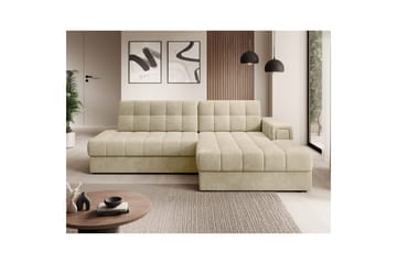 Kulmasohva Eltap Blezalt 240x150x82 cm - Monolith 04, Beige, Oikea - Huonekalut - Sohva - Vuodesohva