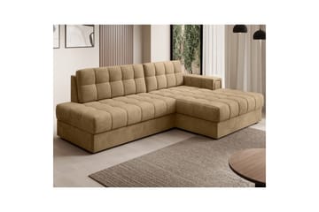 Kulmasohva Eltap Blezalt 240x150x82 cm - Monolith 09, Tumma beige, Oikea - Huonekalut - Sohva - Vuodesohva