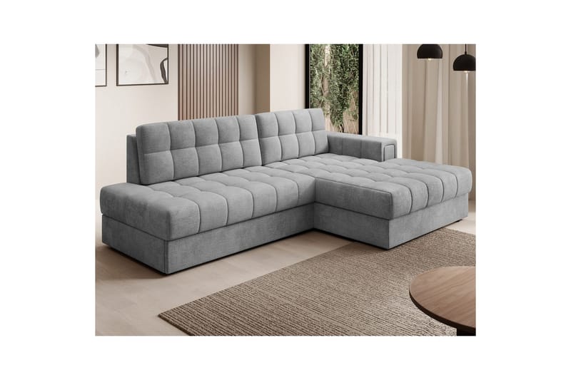 Kulmasohva Eltap Blezalt 240x150x82 cm - Monolith 85, Harmaa, Oikea - Huonekalut - Sohva - Vuodesohva
