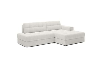 Kulmasohva Eltap Blezalt 240x150x82 cm - Royal 01, Valkoinen, Oikea - Huonekalut - Sohva - Vuodesohva
